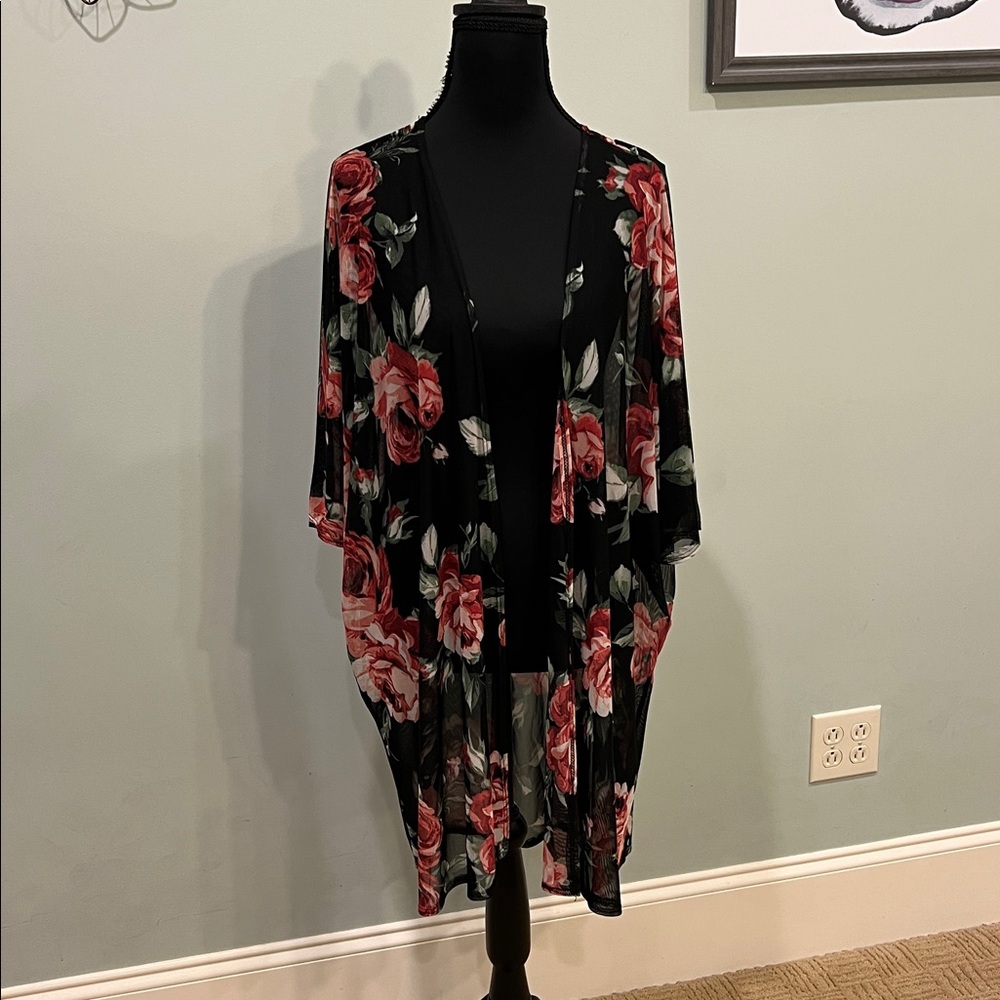 Floral Sheer Kimono-Like New